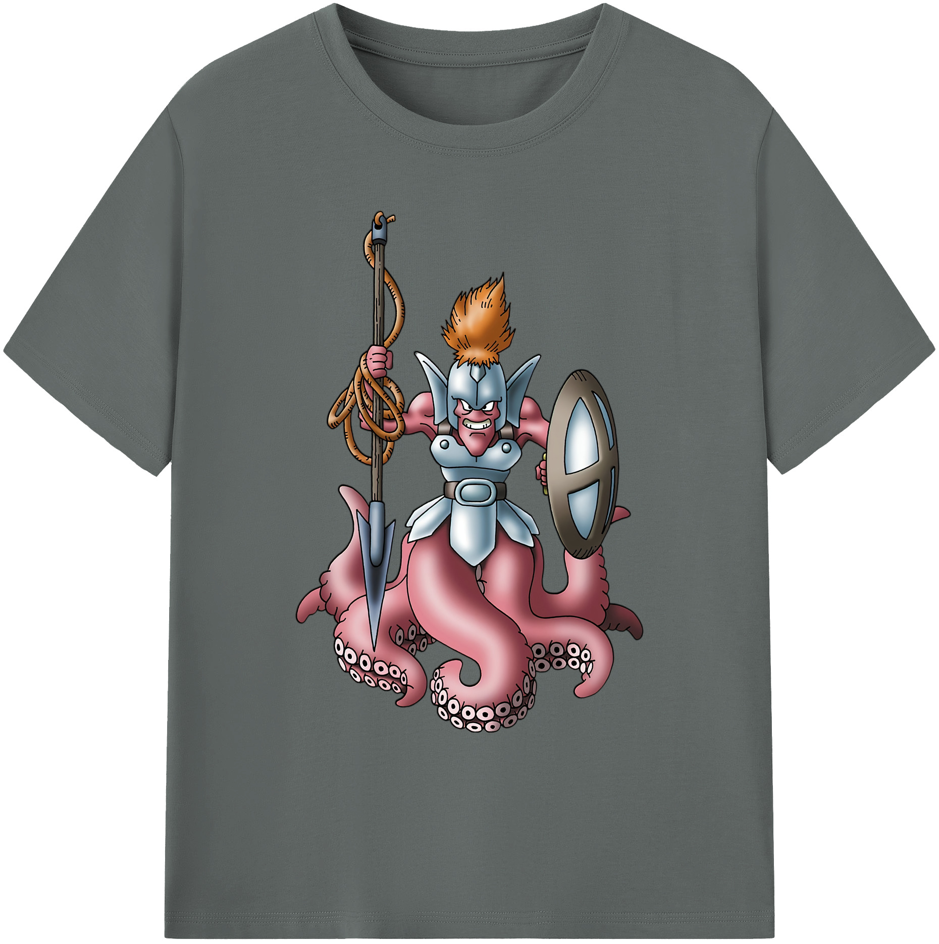 （画像用） ドラゴンクエスト Doragon Kuesuto Dragon Quest 綿100％ メンズ半袖Tシャツ｜肌触りやわらか＆通気性
